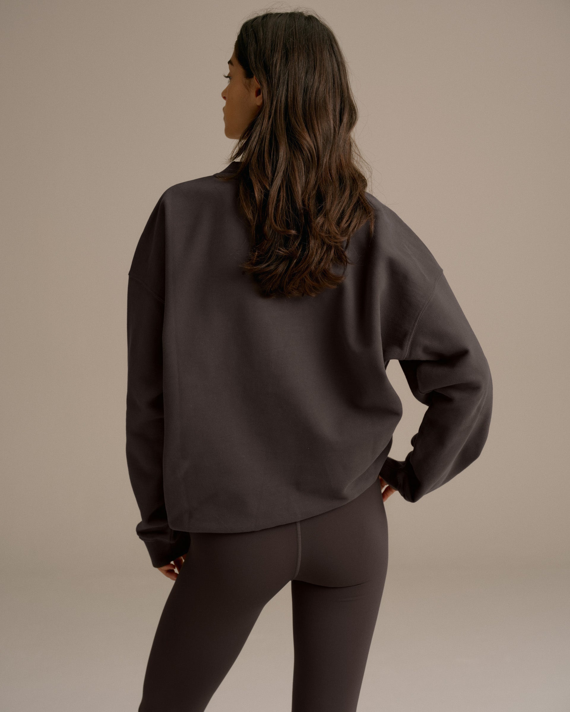 AS Oversized Sweatshirt - Washed Coffee Bean