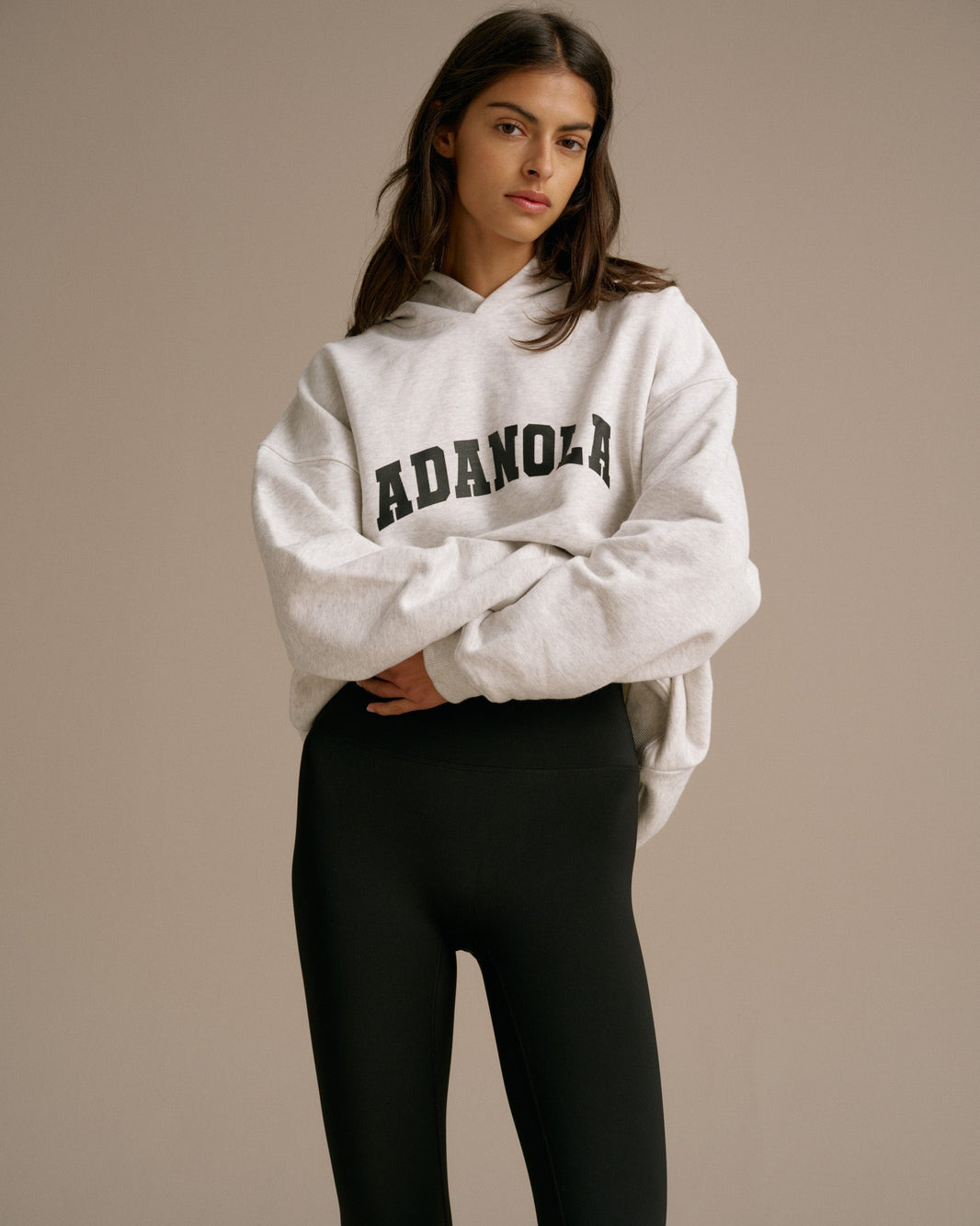 Varsity Oversized Hoodie - Black