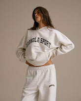 AS Oversized Hoodie - Light Grey Melange