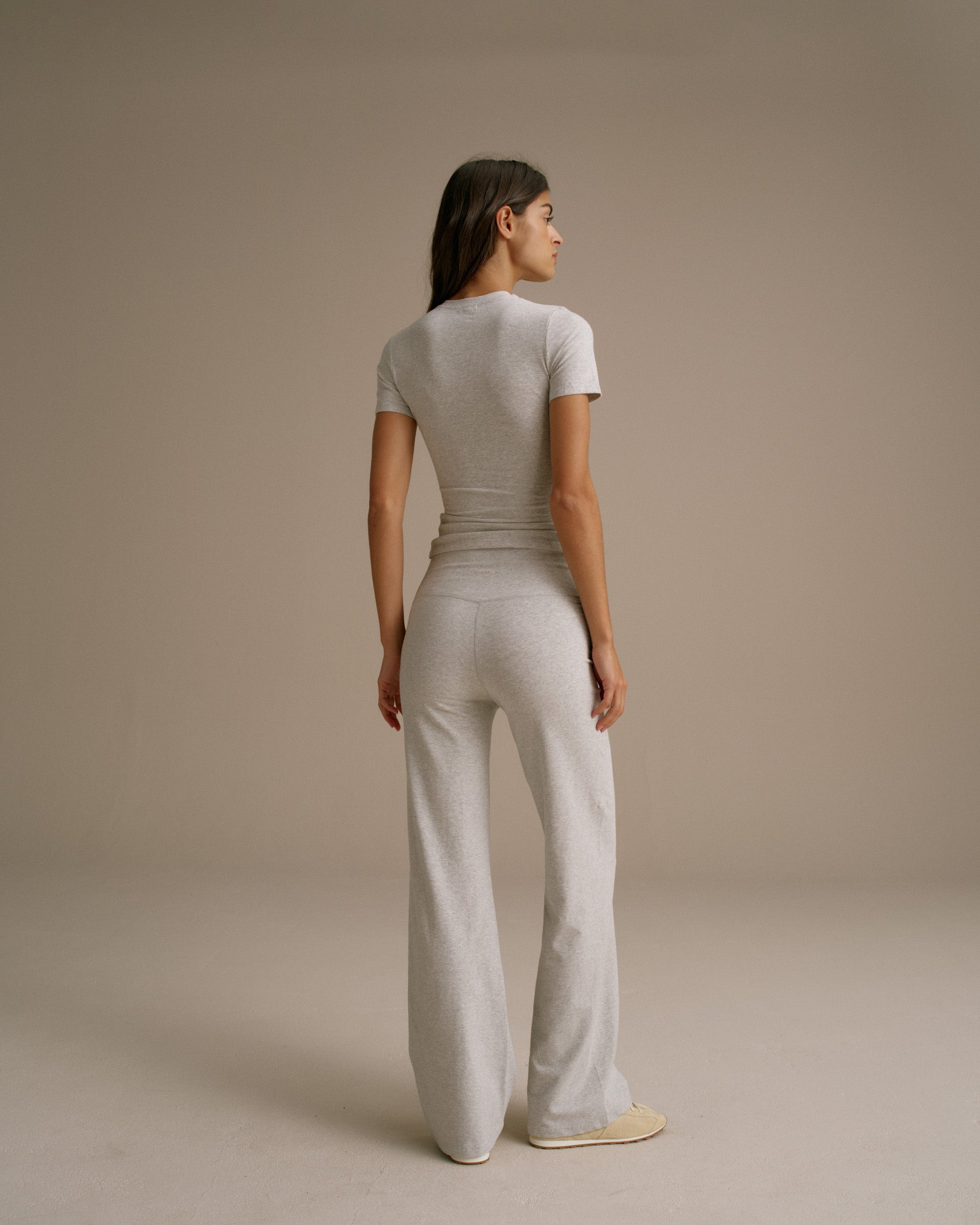 Cotton Yoga Pant - Grey Melange