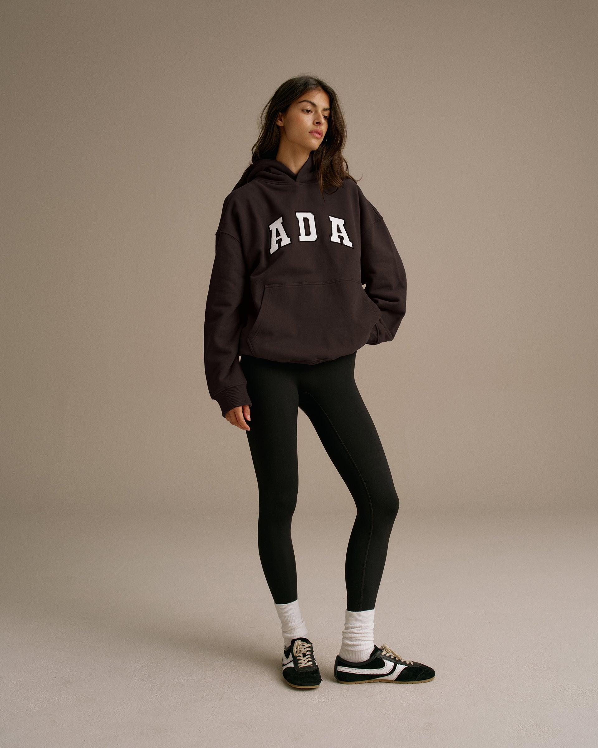 ADA Oversized Hoodie - Coffee Bean