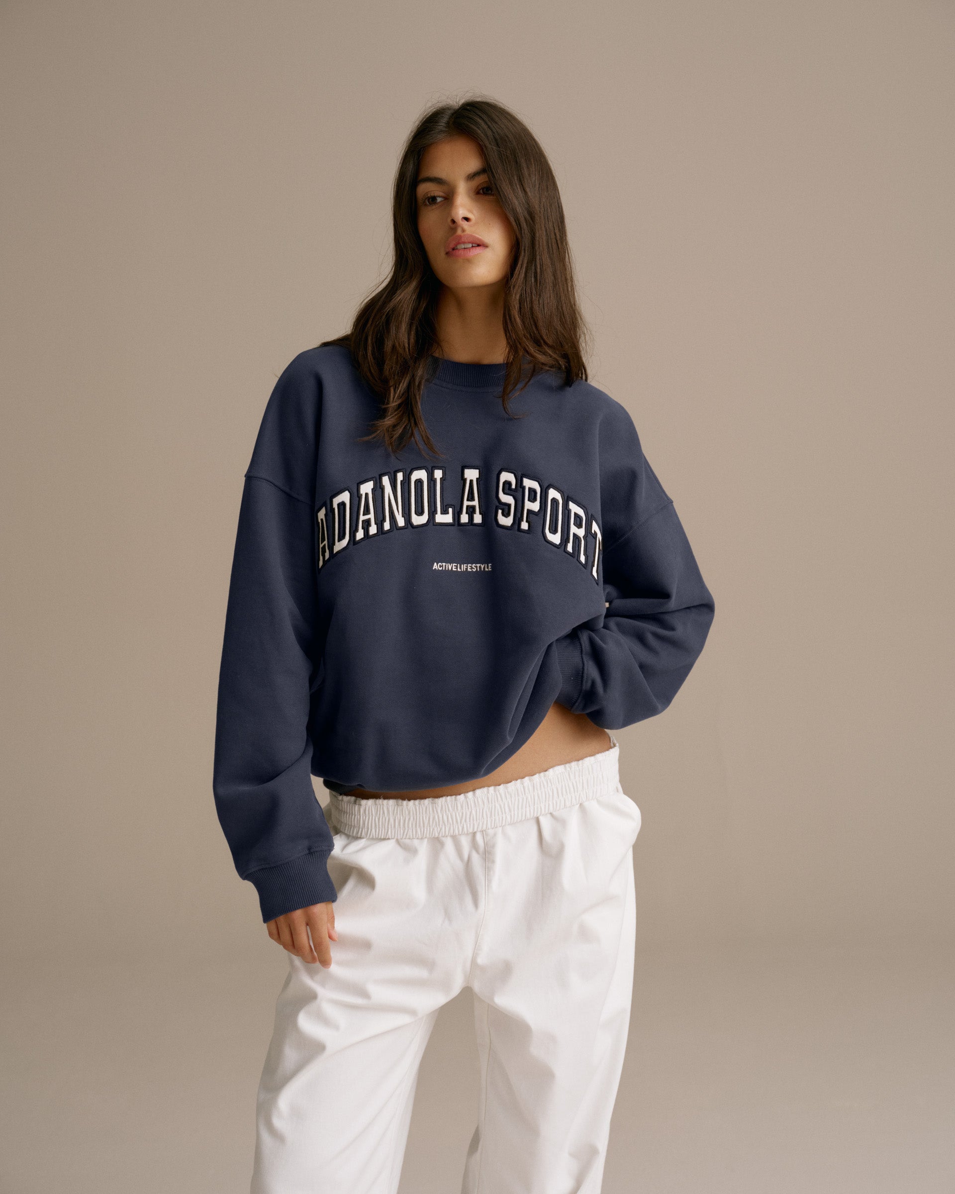 Adanola AS Oversized Sweatshirt - Midnight Blue.... - Depop