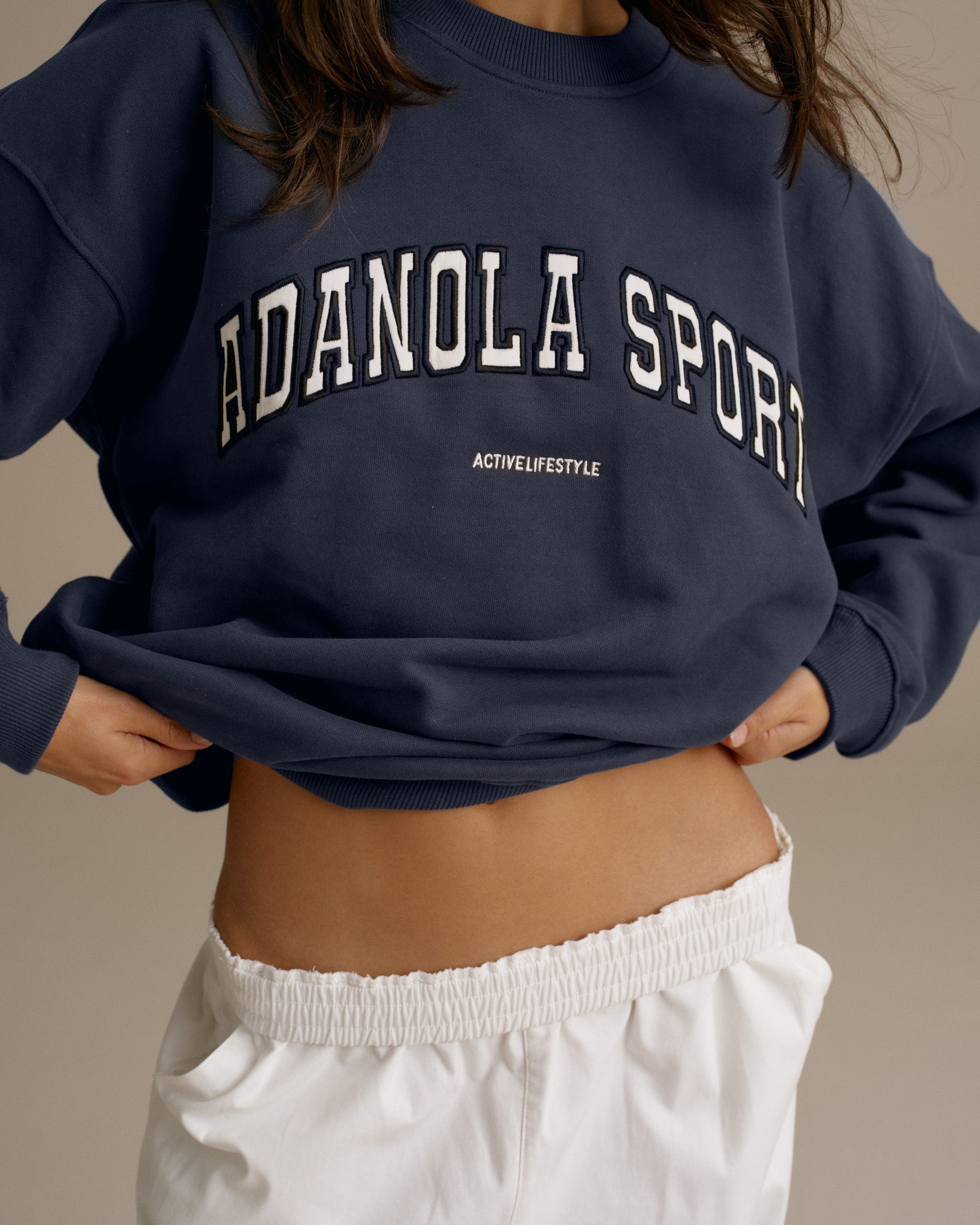 Adanola Sport Women's Oversized Sweatshirt - Midnight Blue | Adanola