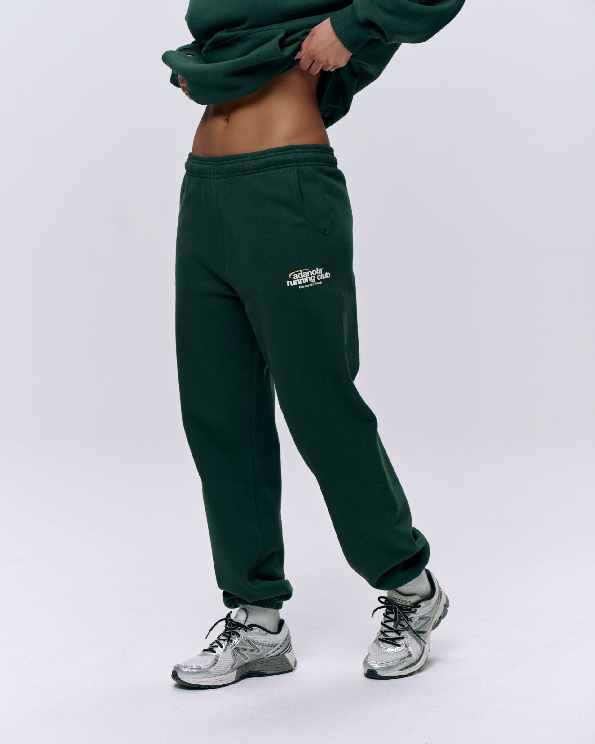 Adanola Running Sweatpants - Pine Green