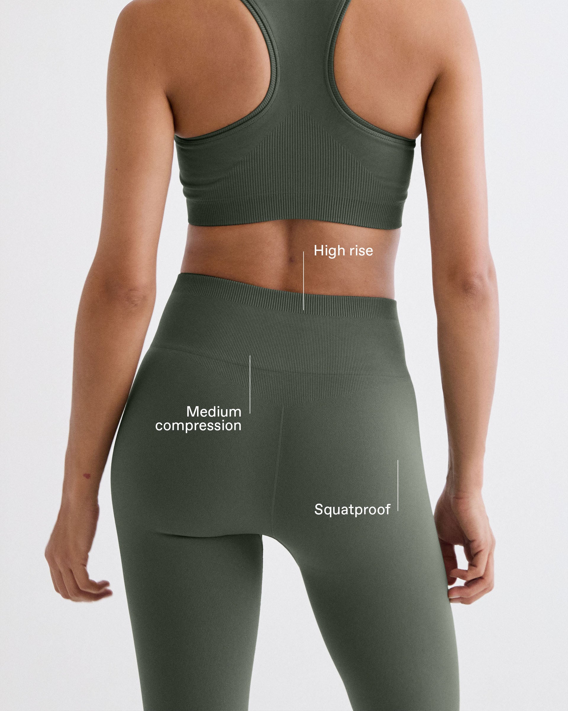 Classic Seamless Leggings - Thyme Green