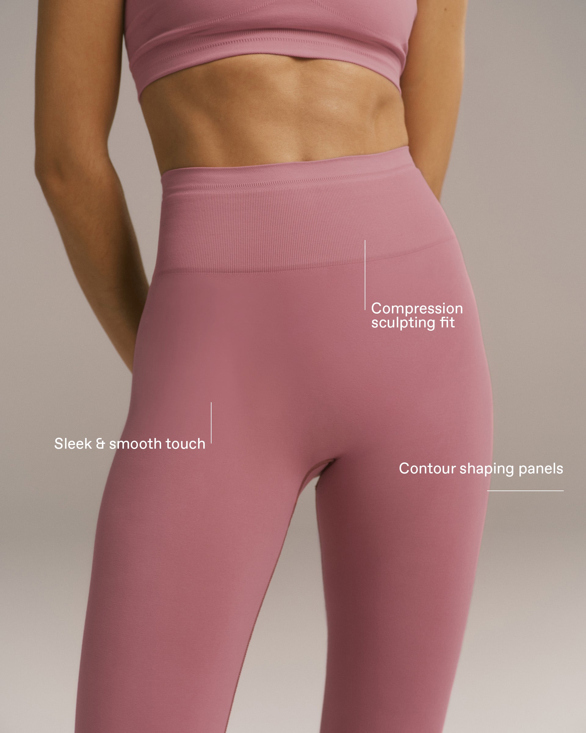 Seamless Leggings - Dusty Pink