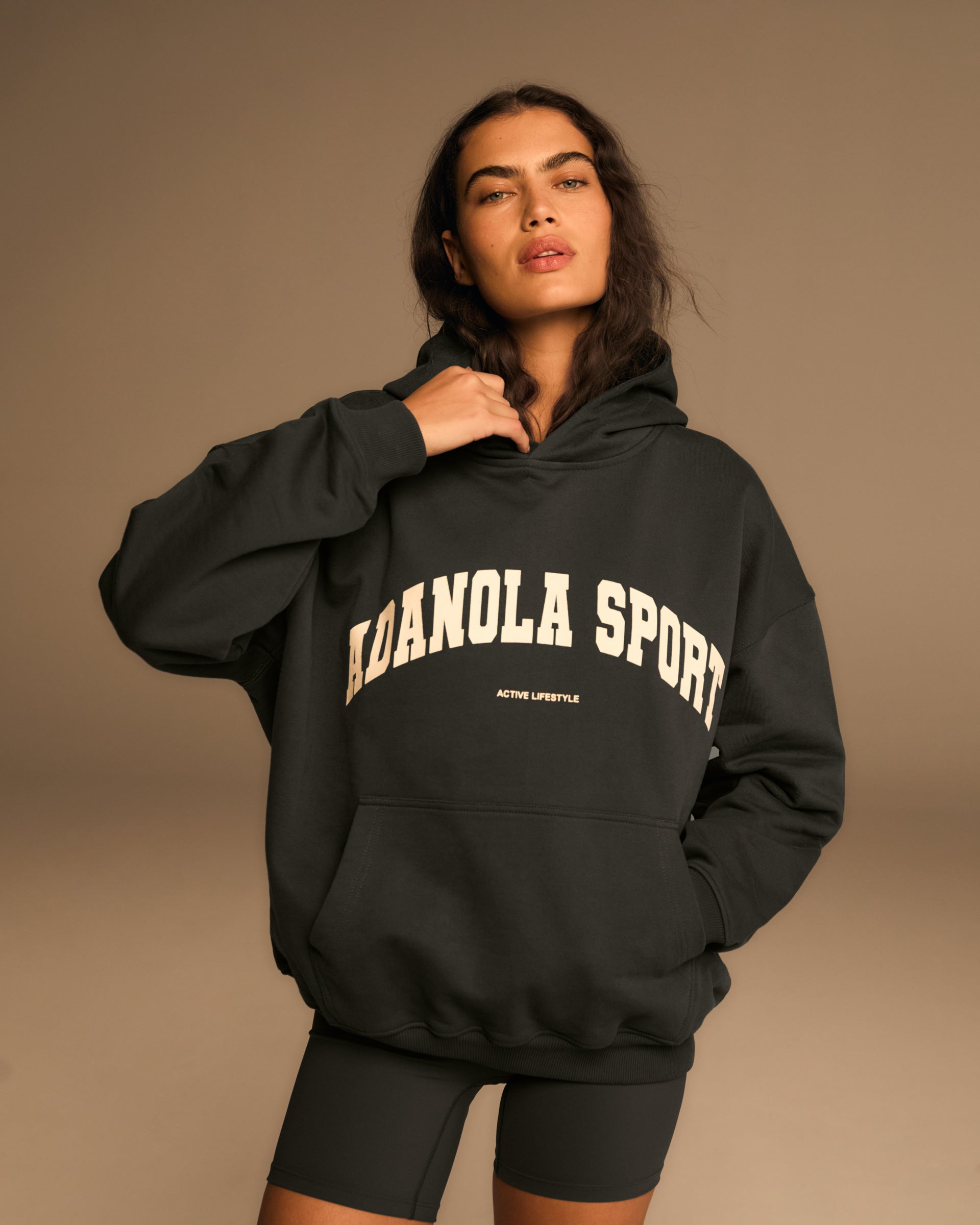 AS Oversized Hoodie - Graphite Grey/Marshmallow White