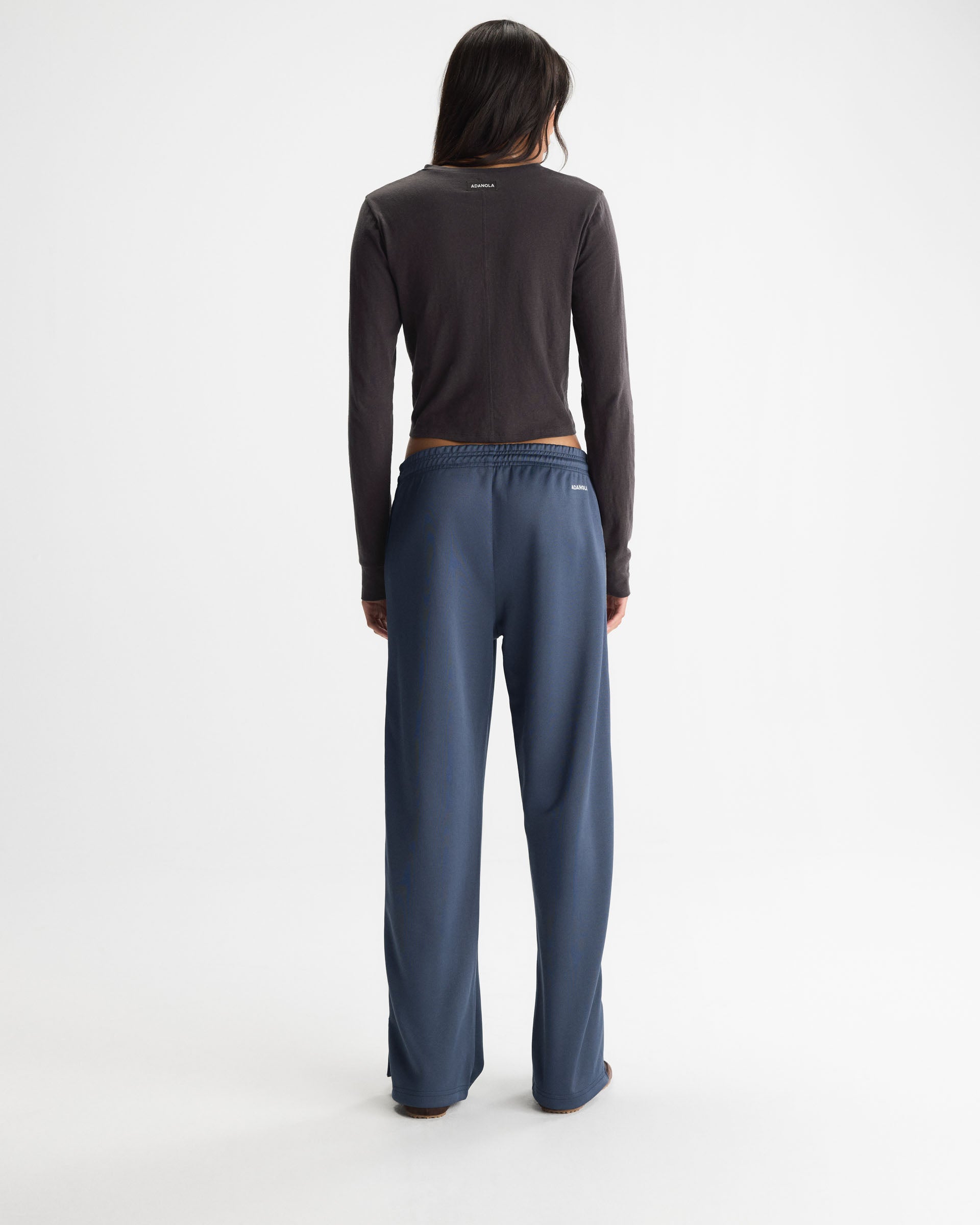 Side Stripe Track Pants - Midnight Blue – Adanola