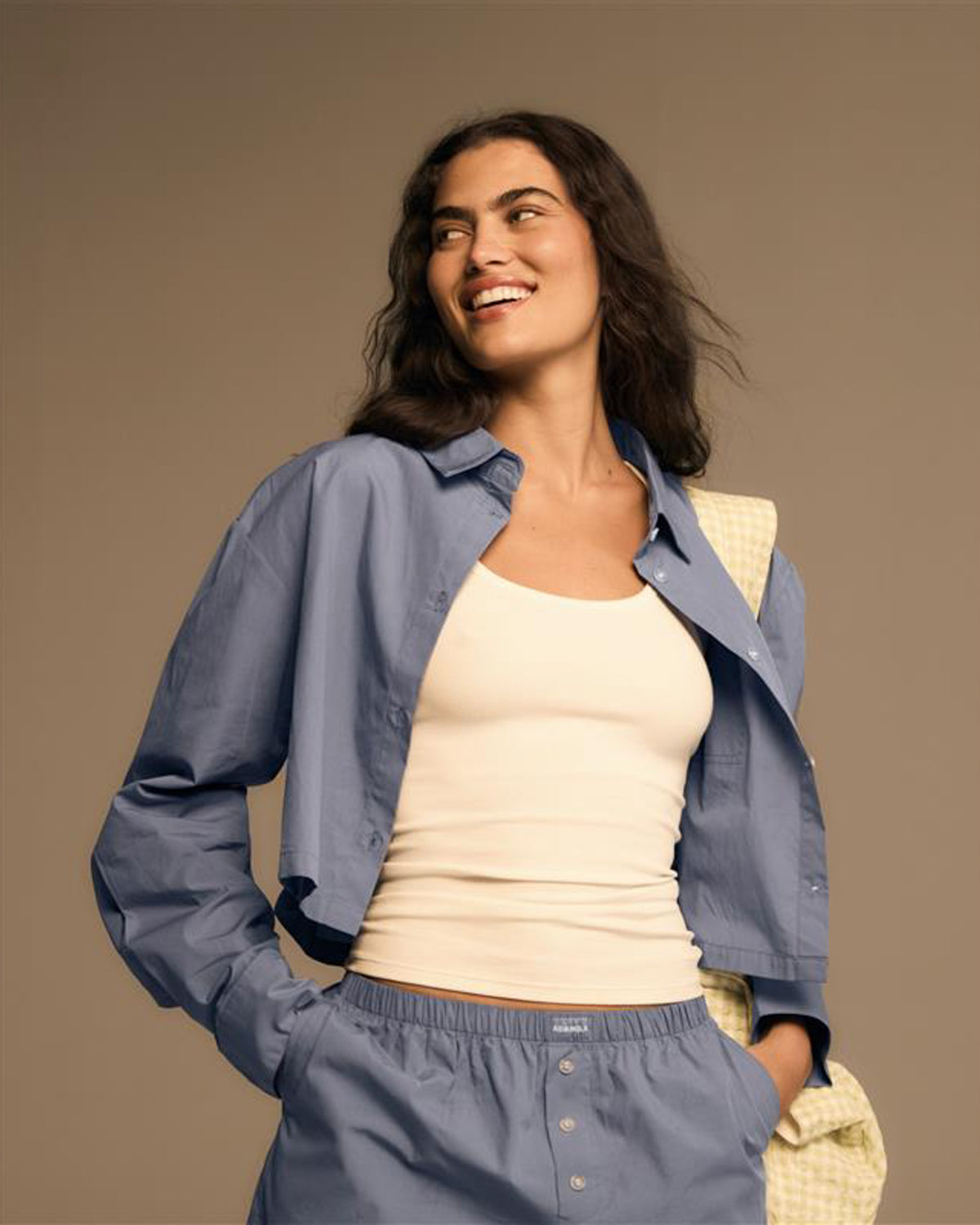 Cotton Cropped Shirt