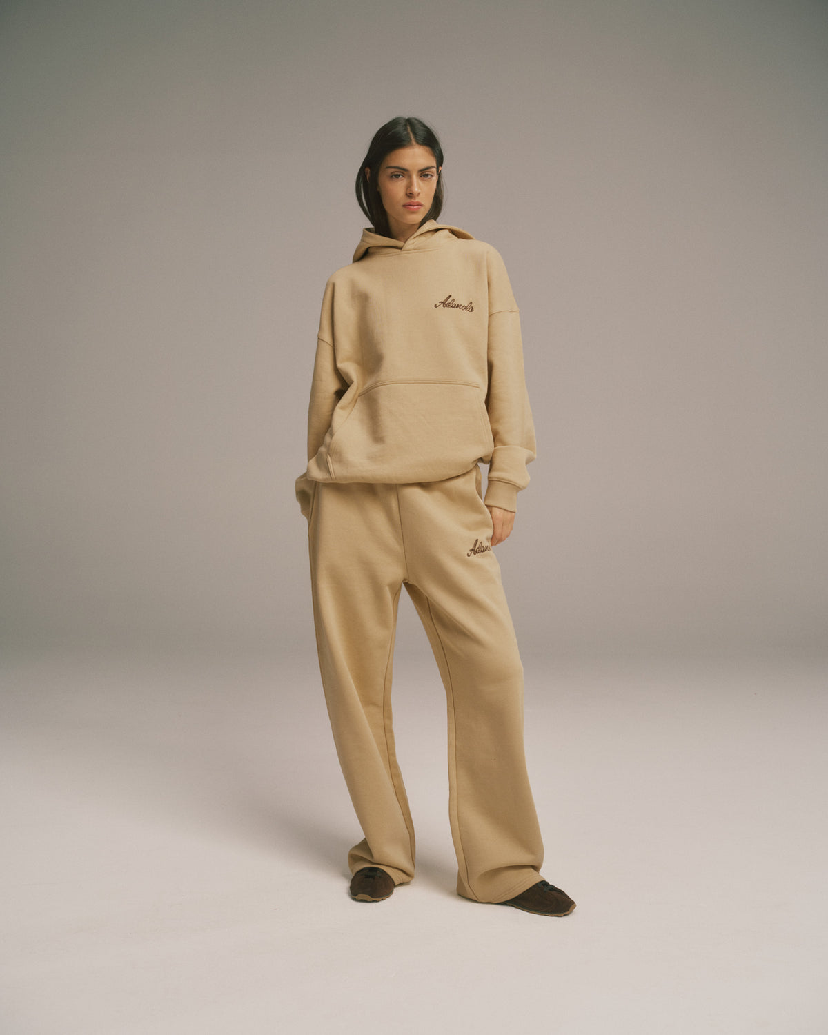 Straight Leg Sweatpants Caramel