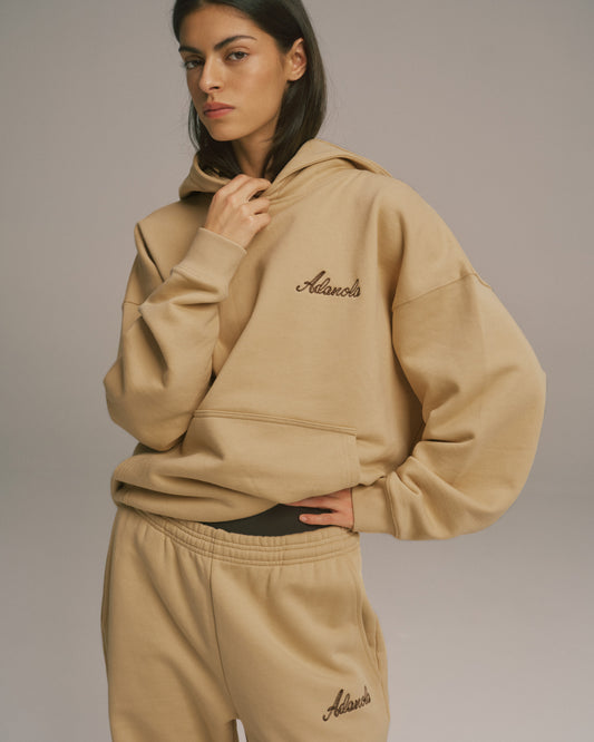 Signature Oversized Hoodie - Caramel Beige