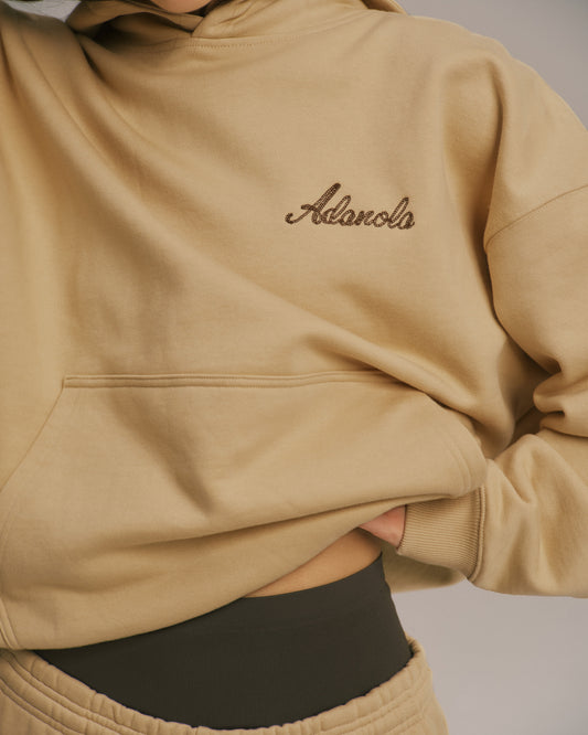 Signature Oversized Hoodie - Caramel Beige