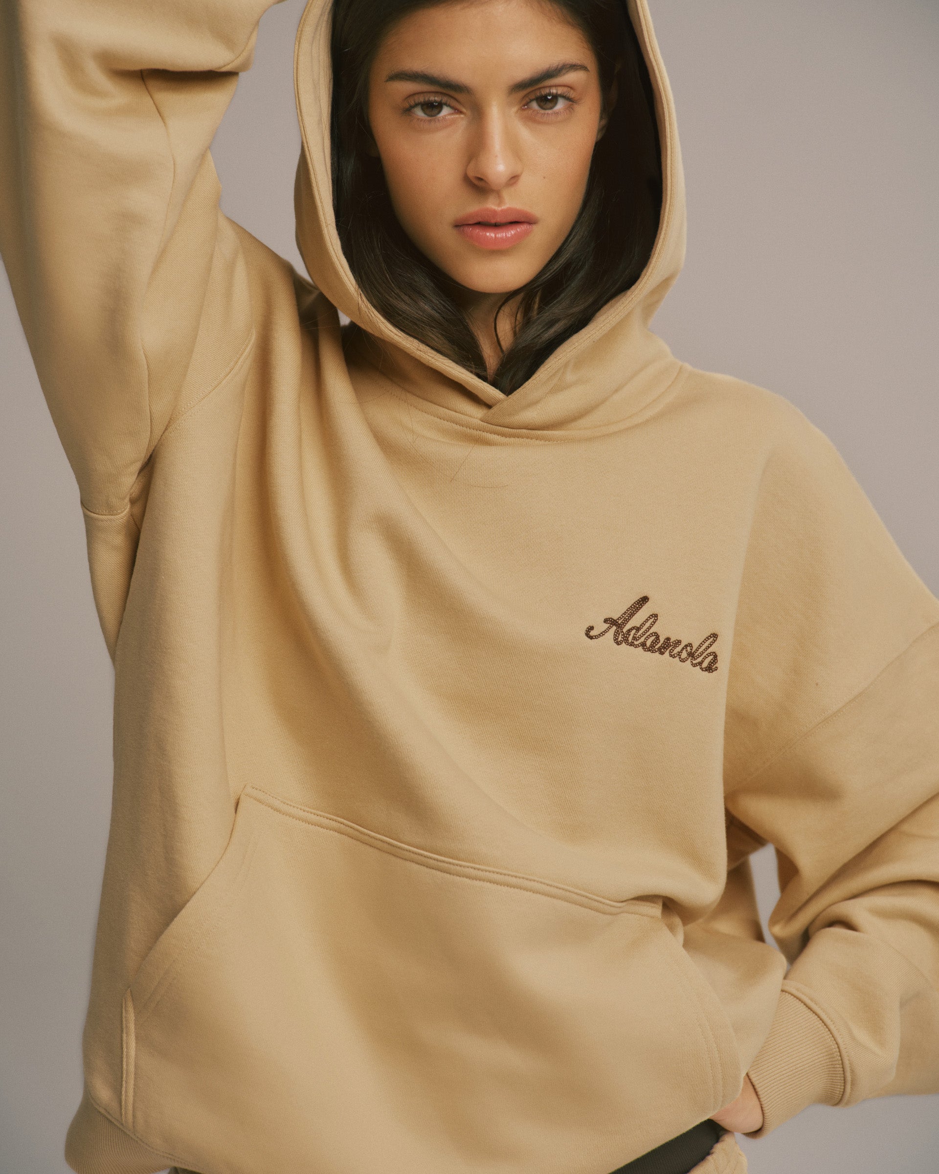Signature Oversized Hoodie - Caramel Beige