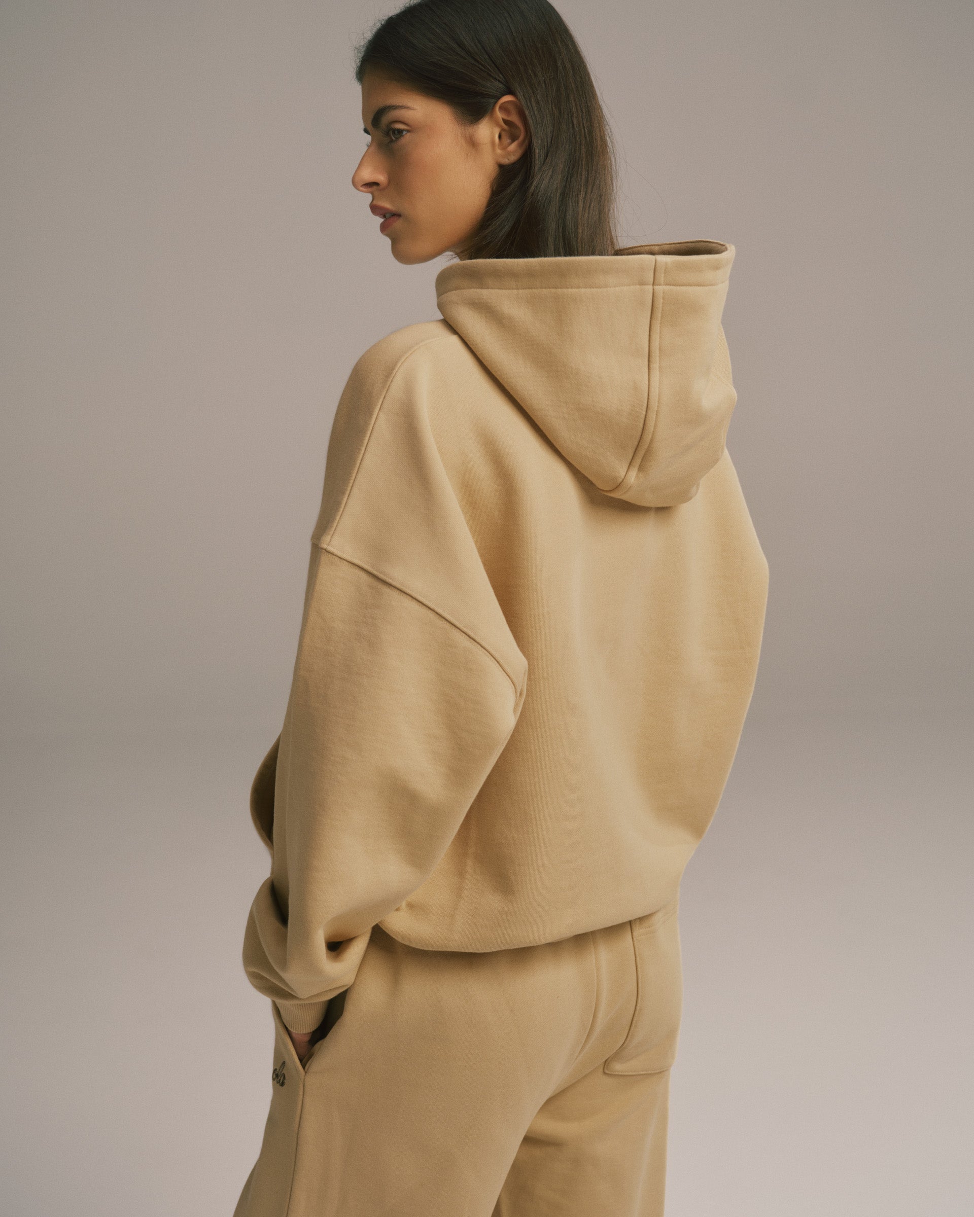 Signature Oversized Hoodie - Caramel Beige