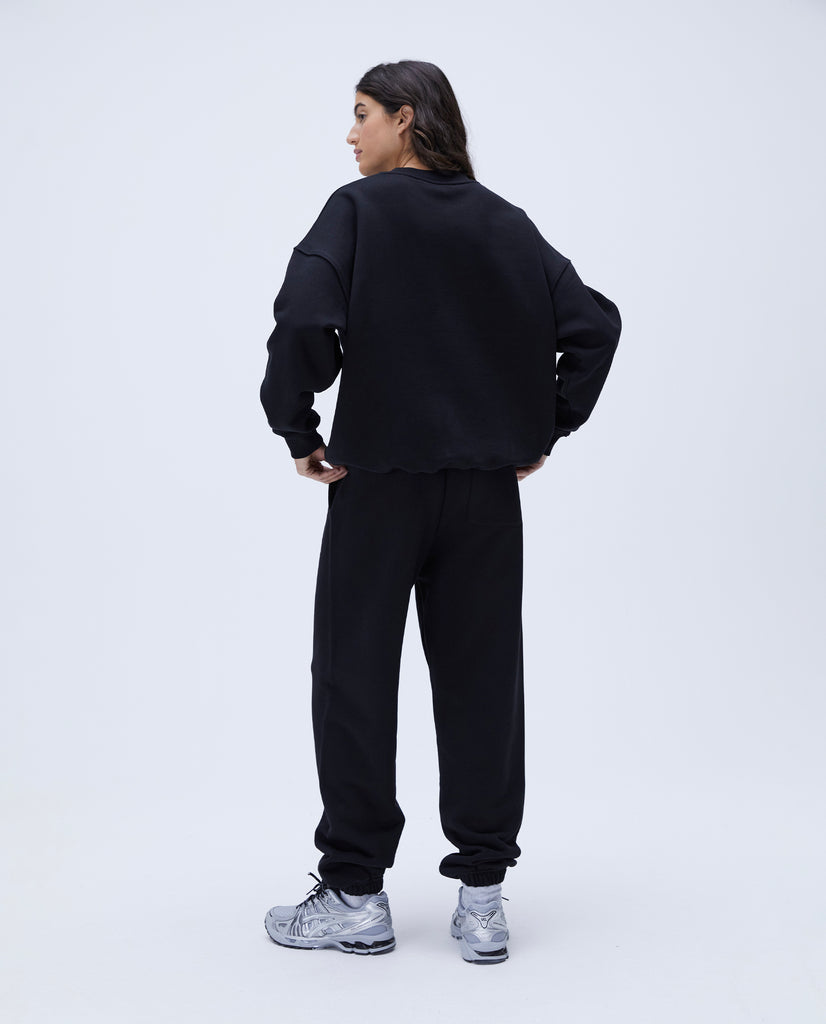 Women's Varsity Sweatpants - Black | Adanola