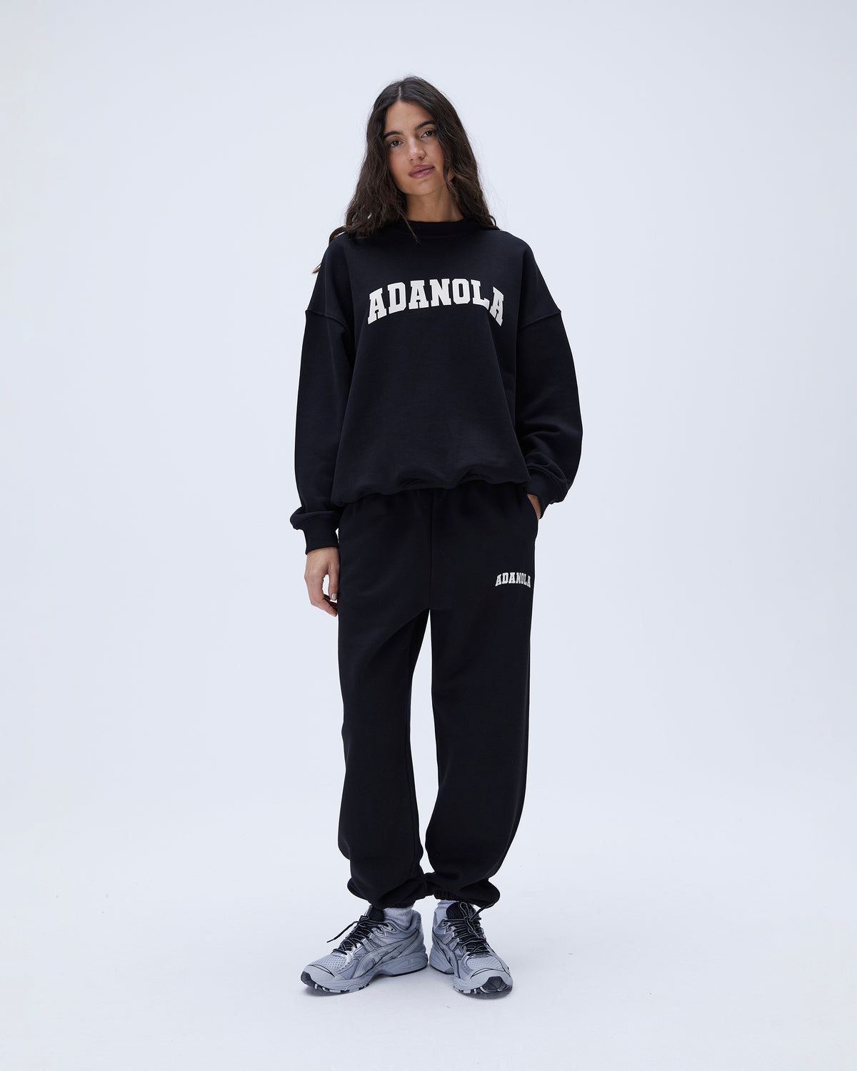 Women's Varsity Sweatpants - Black | Adanola