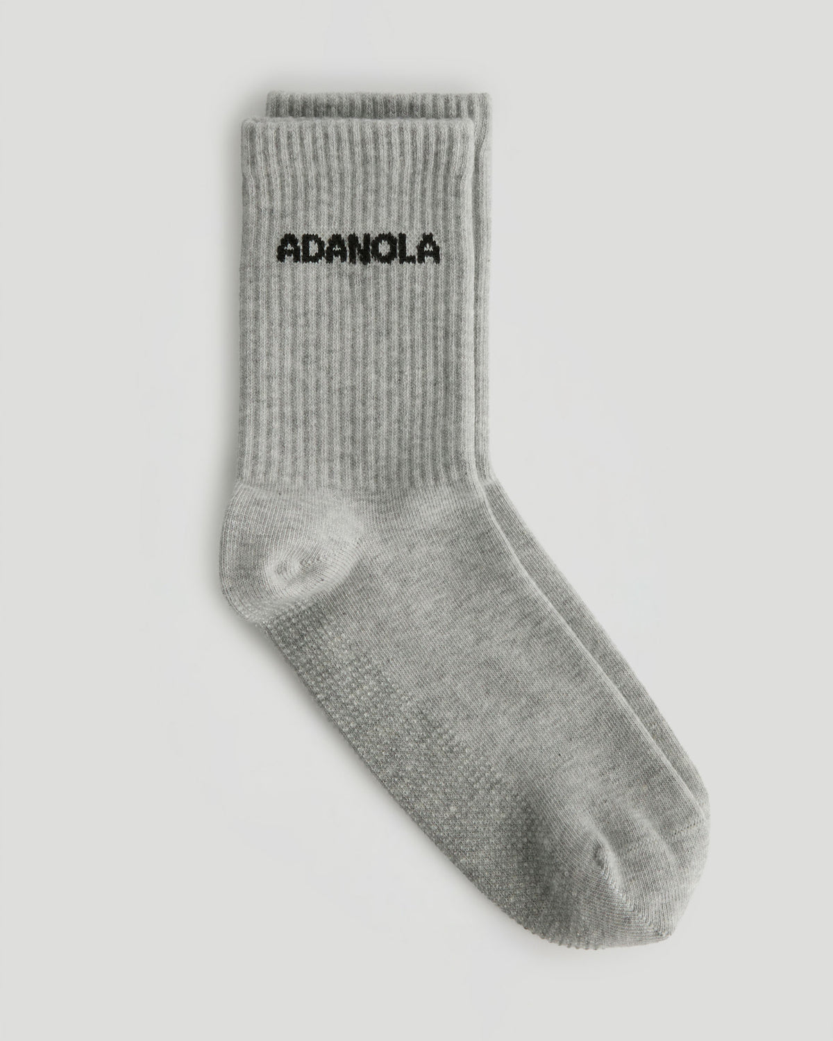 Pilates Grip Socks - Light Grey Melange