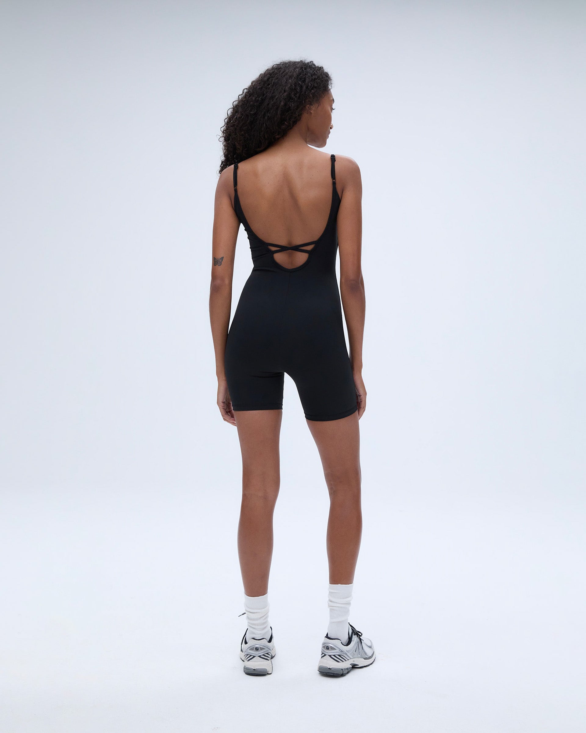 Ultimate Low Cross Back Romper - Black