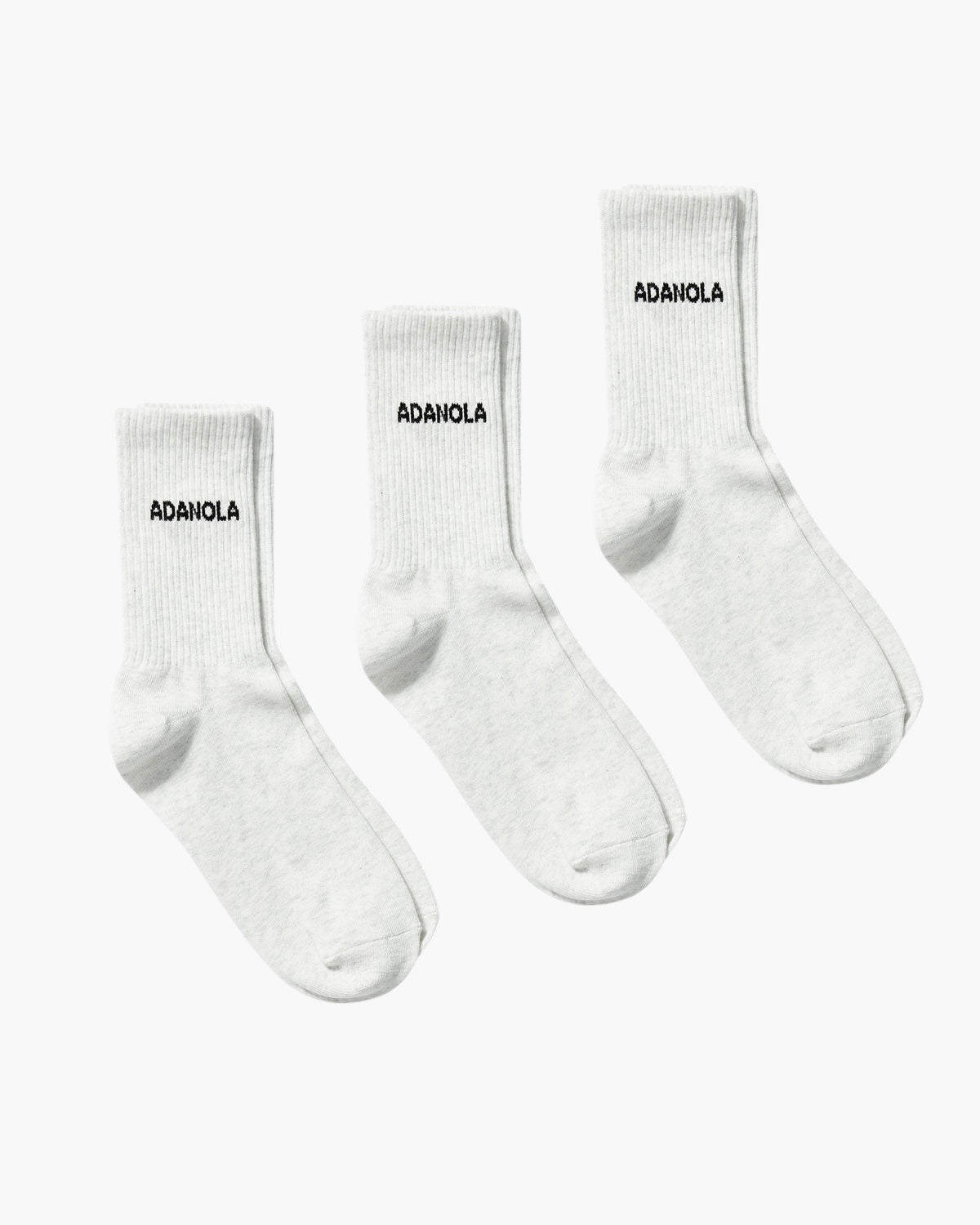 3 Pack Socks Light Grey Melange