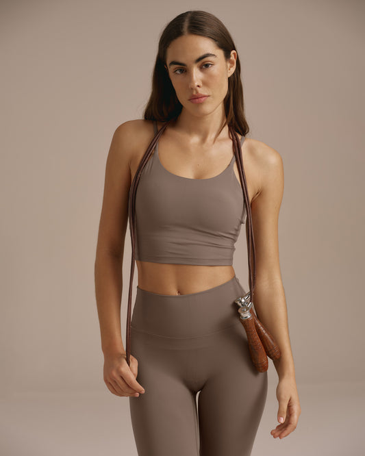 Ultimate Tank Bra - Cocoa Brown