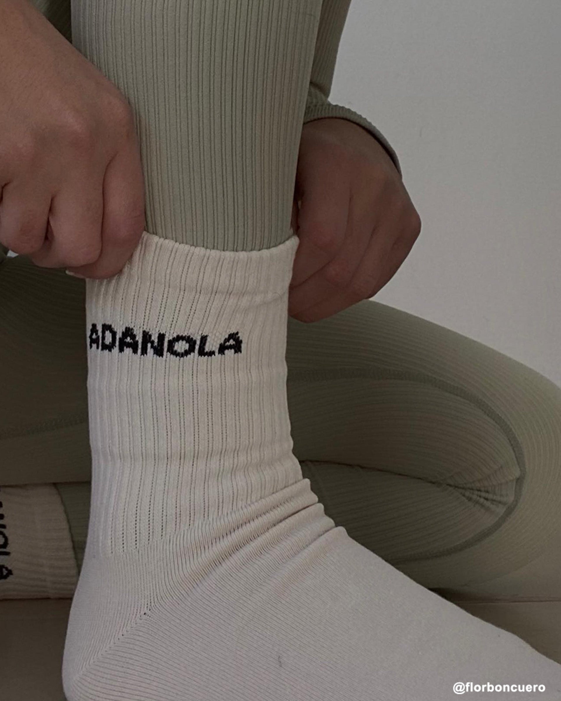 Socks - Cream - Socks - Adanola