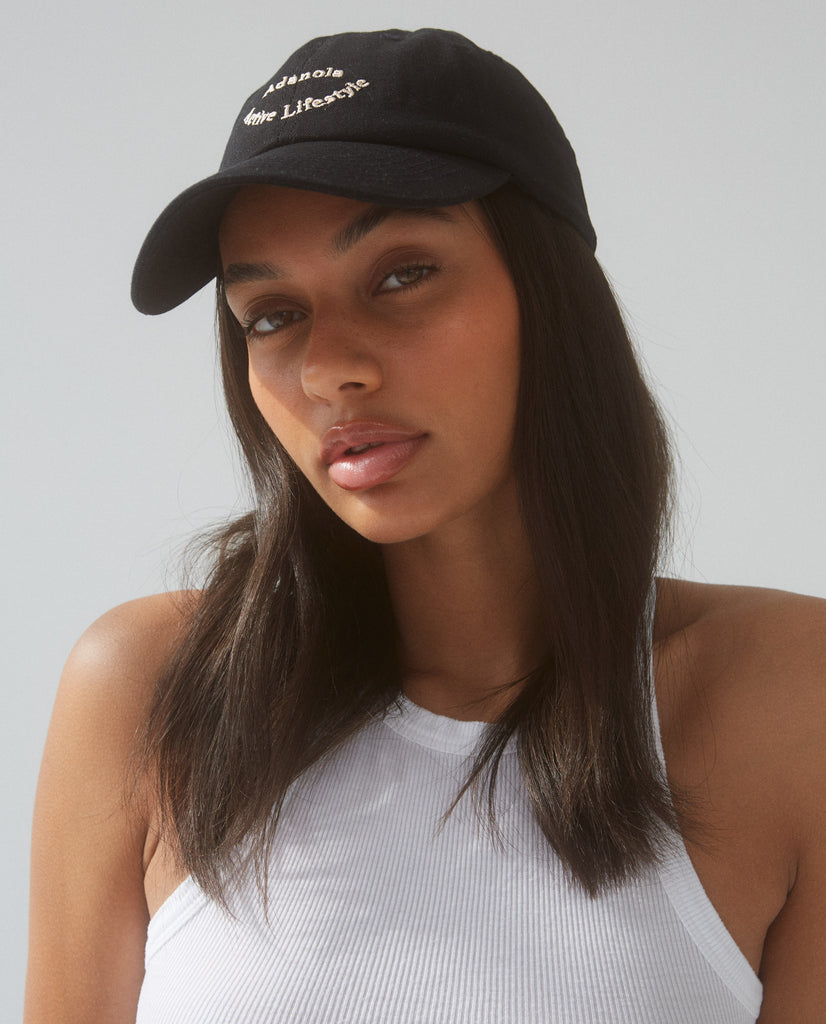 Women's 'Active Lifestyle' Black Cap | Adanola